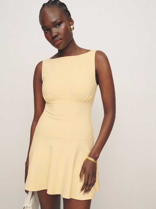 Reformation Dresses & Skirts - Reformation Parmesan Yellow Knit Dress